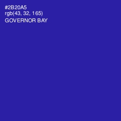 #2B20A5 - Governor Bay Color Image