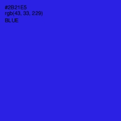 #2B21E5 - Blue Color Image