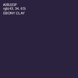 #2B223F - Ebony Clay Color Image