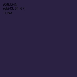 #2B2243 - Tuna Color Image