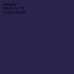 #2B224E - Cloud Burst Color Image