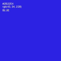 #2B22E4 - Blue Color Image