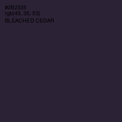 #2B2335 - Bleached Cedar Color Image