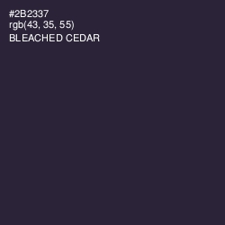 #2B2337 - Bleached Cedar Color Image