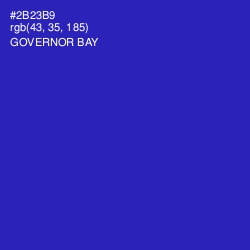 #2B23B9 - Governor Bay Color Image