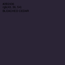 #2B2436 - Bleached Cedar Color Image