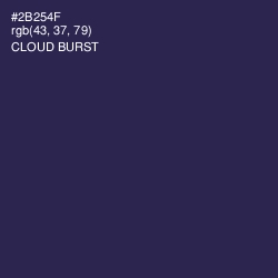 #2B254F - Cloud Burst Color Image