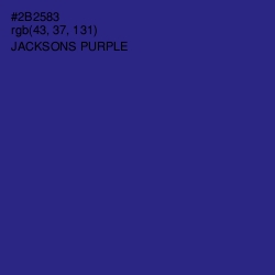 #2B2583 - Jacksons Purple Color Image