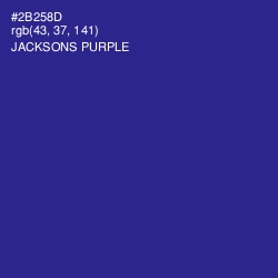 #2B258D - Jacksons Purple Color Image