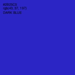 #2B25C5 - Dark Blue Color Image