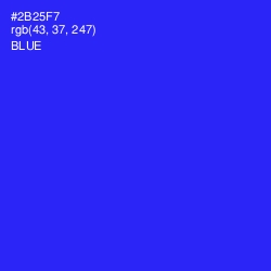 #2B25F7 - Blue Color Image