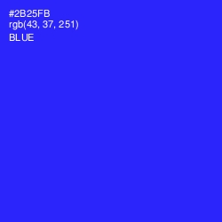 #2B25FB - Blue Color Image