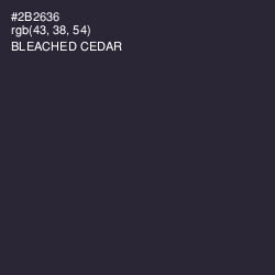 #2B2636 - Bleached Cedar Color Image