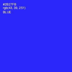 #2B27FB - Blue Color Image