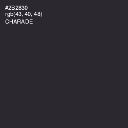 #2B2830 - Charade Color Image