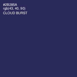 #2B285A - Cloud Burst Color Image