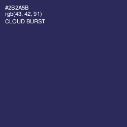 #2B2A5B - Cloud Burst Color Image