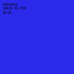 #2B2AEB - Blue Color Image