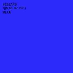 #2B2AFB - Blue Color Image