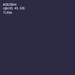 #2B2B44 - Tuna Color Image