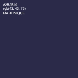 #2B2B49 - Martinique Color Image