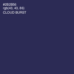 #2B2B56 - Cloud Burst Color Image