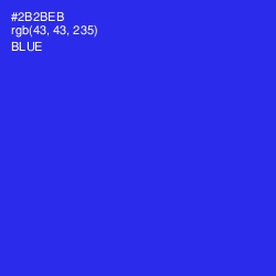 #2B2BEB - Blue Color Image