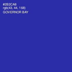 #2B2CA8 - Governor Bay Color Image