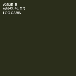 #2B2E1B - Log Cabin Color Image