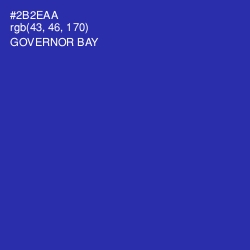 #2B2EAA - Governor Bay Color Image