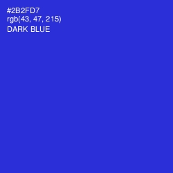 #2B2FD7 - Dark Blue Color Image