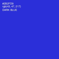 #2B2FD9 - Dark Blue Color Image