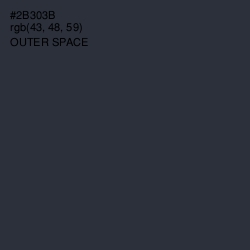 #2B303B - Outer Space Color Image