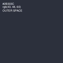 #2B303C - Outer Space Color Image