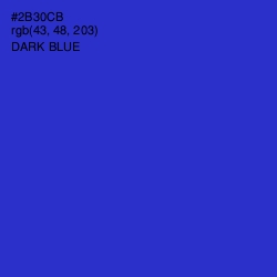 #2B30CB - Dark Blue Color Image