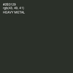 #2B3129 - Heavy Metal Color Image