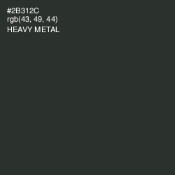 #2B312C - Heavy Metal Color Image