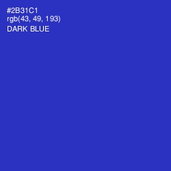 #2B31C1 - Dark Blue Color Image