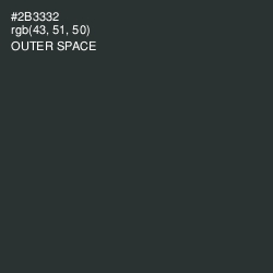 #2B3332 - Outer Space Color Image