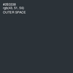 #2B3338 - Outer Space Color Image