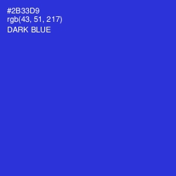#2B33D9 - Dark Blue Color Image