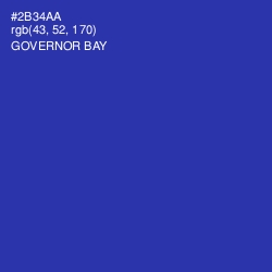 #2B34AA - Governor Bay Color Image