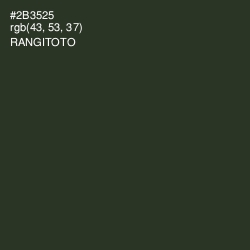 #2B3525 - Rangitoto Color Image
