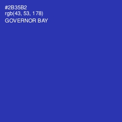 #2B35B2 - Governor Bay Color Image