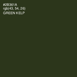 #2B361A - Green Kelp Color Image