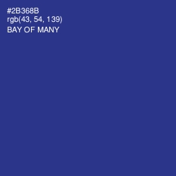 #2B368B - Bay of Many Color Image