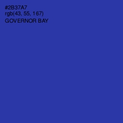 #2B37A7 - Governor Bay Color Image