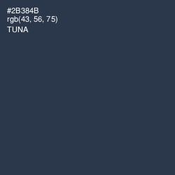 #2B384B - Tuna Color Image