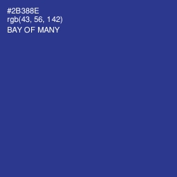 #2B388E - Bay of Many Color Image
