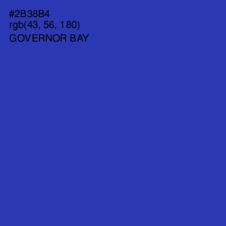 #2B38B4 - Governor Bay Color Image